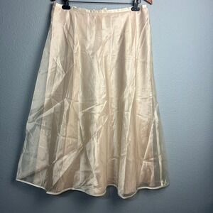 J.R. Nites by Caliendo Champagne Layered Midi Skirt Sz‎ 16 Formal Party Cocktail